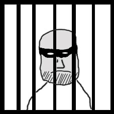 i fängelset